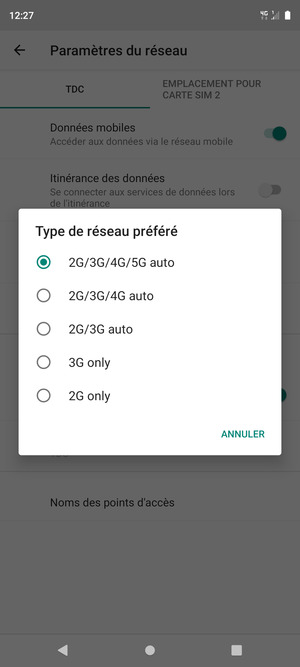 Sélectionnez votre option préférée