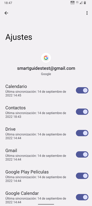 Asegúrese de haber seleccionado Contactos
