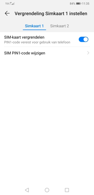 Uw SIM PIN-code is gewijzigd