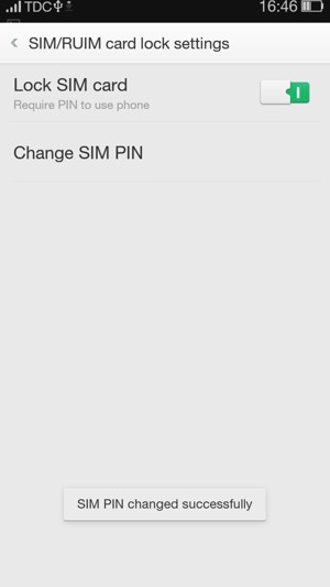 Your SIM PIN has been changed