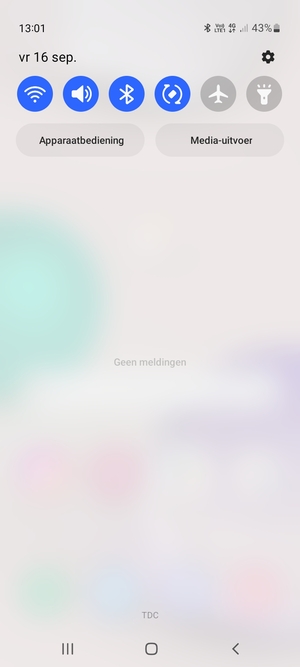 Schuif naar beneden in het bovenste menu opnieuw