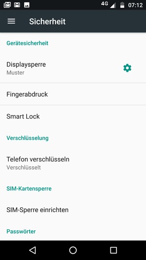 Ihr Handy ist jetzt mit einer Bildschirmsperre gesichert