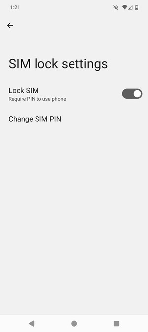 Select Change SIM PIN