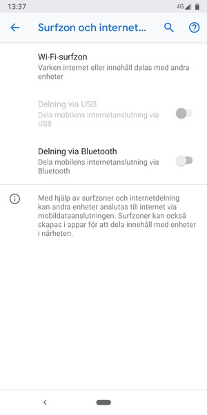 Välj Wi-Fi-surfzon