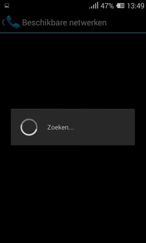 Wacht tot de zoekopdracht beëindigd is