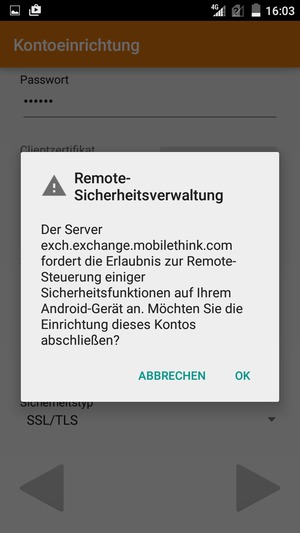 Wählen Sie OK