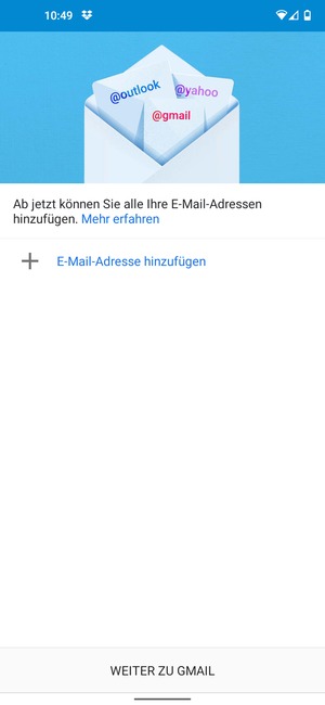 Wählen Sie E-Mail-Adresse hinzufügen