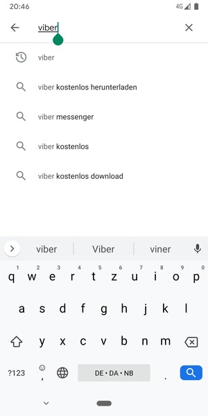Geben Sie den Namen der App ein und wählen Sie Suchen