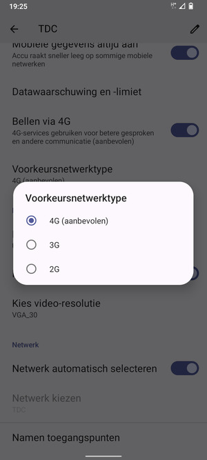 Selecteer uw voorkeursoptie