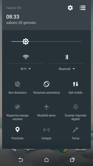 Disattiva Wi-Fi e Bluetooth