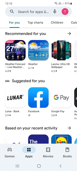 Select the Search bar
