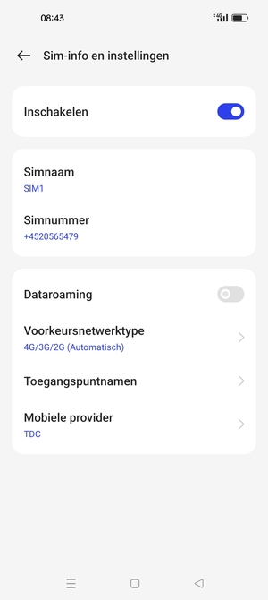 Selecteer Voorkeursnetwerktype