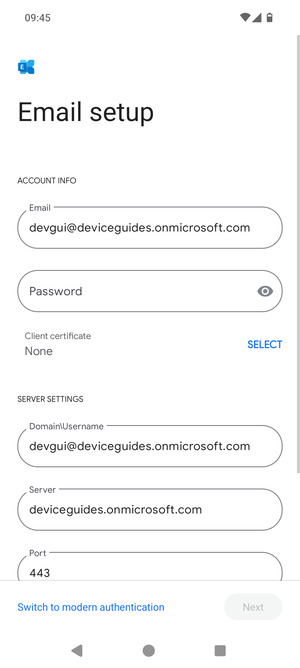 Enter your password