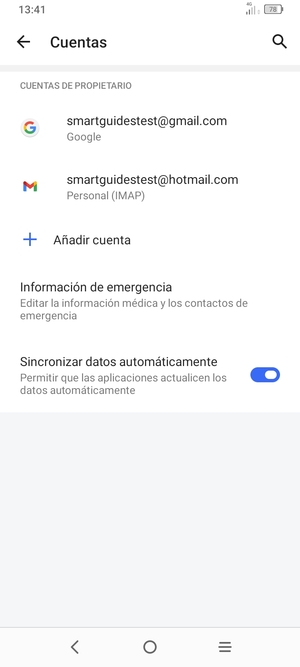 Seleccione su cuenta Google