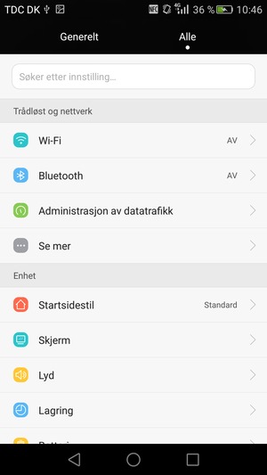 Velg Wi-Fi