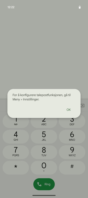 Hvis personsvar ikke er innstilt, velg OK