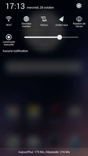 Sélectionnez Luminosité manuelle