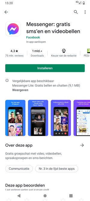 Selecteer Installeren
