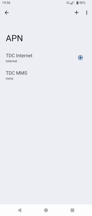 Seleziona il tasto Menu