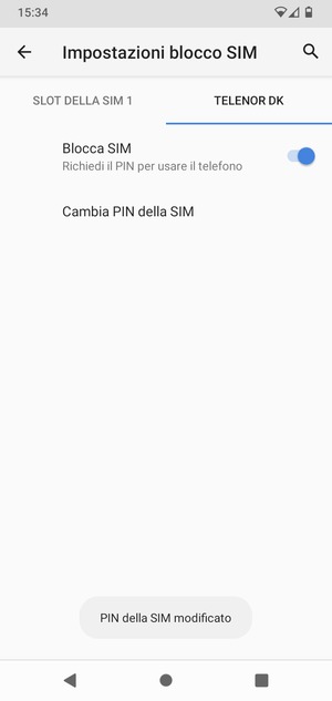 Il tuo PIN della SIM è stato modificato