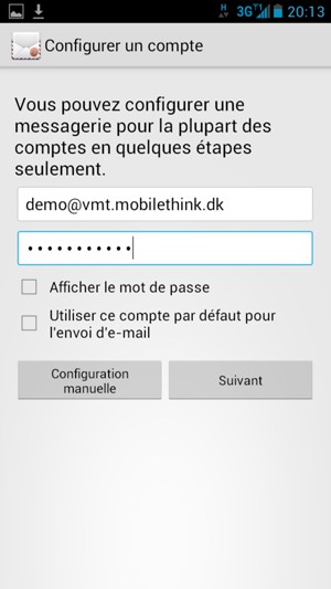 Saisissez votre adresse e-mail et votre mot de passe. Sélectionnez Suivant