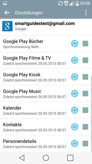 Ihre Kontakte von Google werden nun auf Ihr Handy synchronisiert