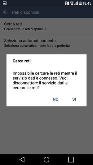 Seleziona SI