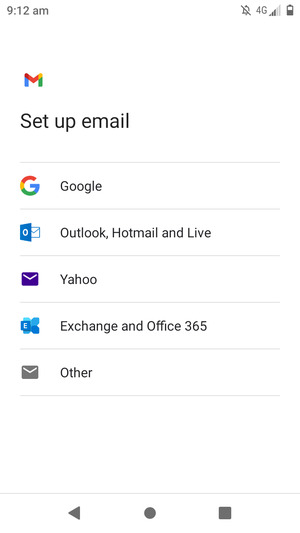 Select Outlook, Hotmail and Live
