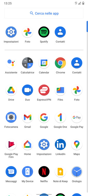 Seleziona Impostazioni