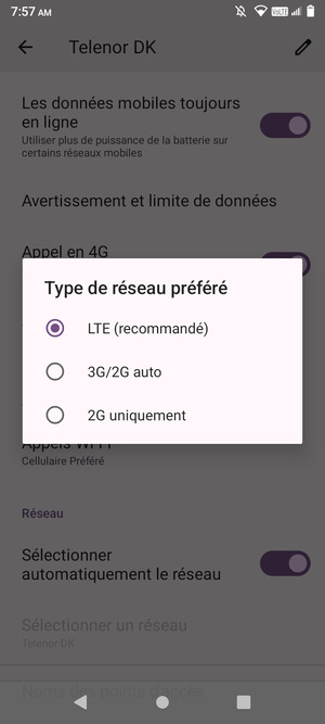 Sélectionnez votre option préférée