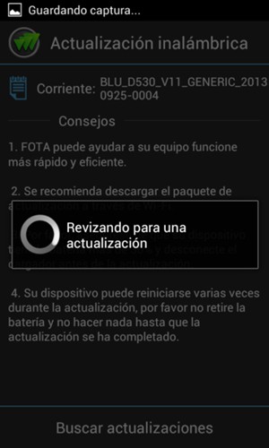 Espere a que la búsqueda termine