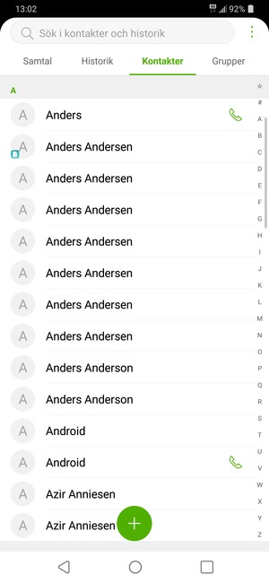 Tryck på Meny-knappen