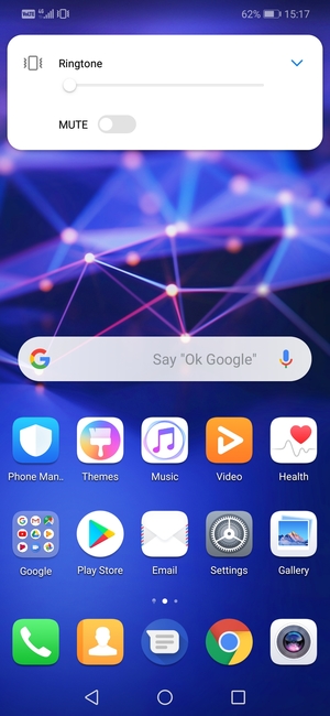 Continue to press  for vibration mode, which is approved with a short vibration