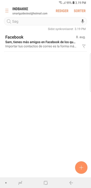 Din Hotmail er klar til brug
