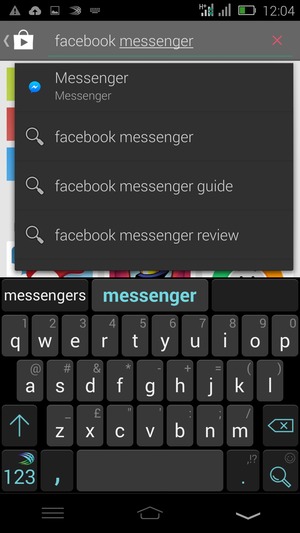 Enter the app name and select Search