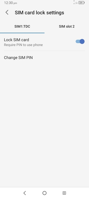 Select Public and select Change SIM PIN