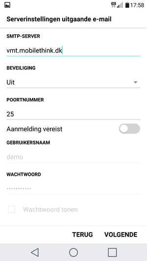 Schakel Aanmelding vereist uit en selecteer VOLGENDE