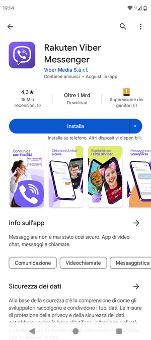 Seleziona Installa