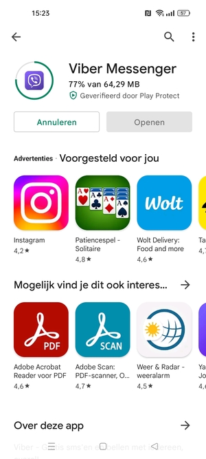 Wacht tot het installatieproces beëindigd is