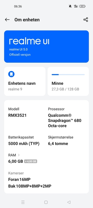 Velg realme UI
