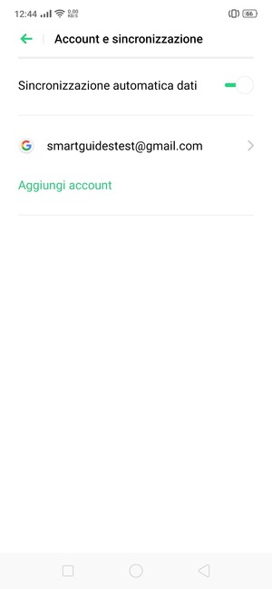 Seleziona il tuo account Google