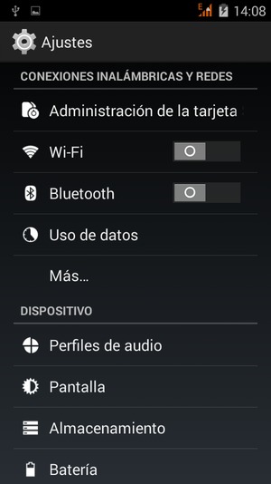 Seleccione Wi-Fi
