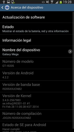 Seleccione Actualización de software