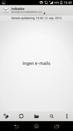 Din e-mail er klar til brug
