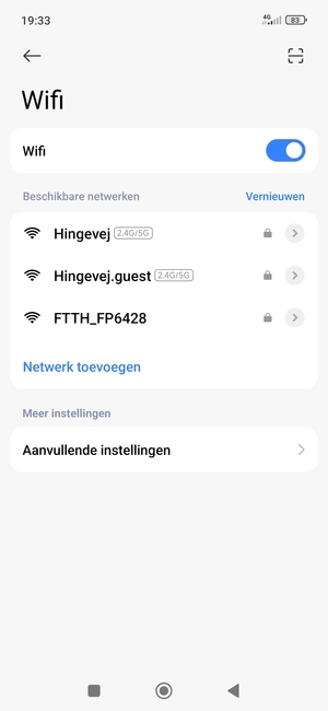 Selecteer het draadloze netwerk waarmee u verbinding wilt maken