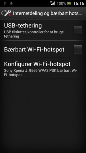 Marker tjekboksen Bærbart Wi-Fi-hotspot