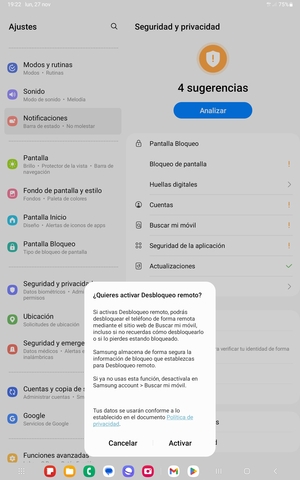 Seleccione la opción deseada