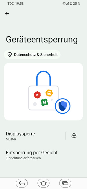 Ihr Handy ist jetzt mit einer Bildschirmsperre gesichert