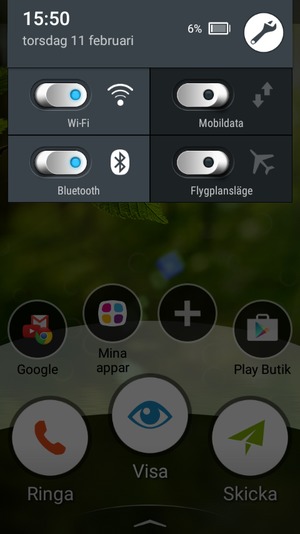 Stäng av Wi-Fi och Bluetooth