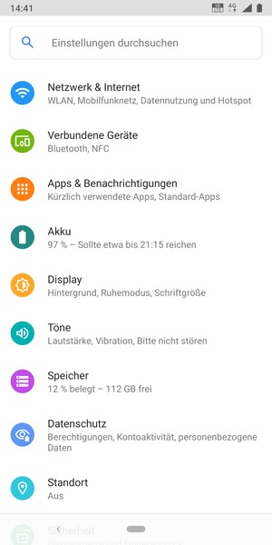 Wählen Sie Netzwerk & Internet